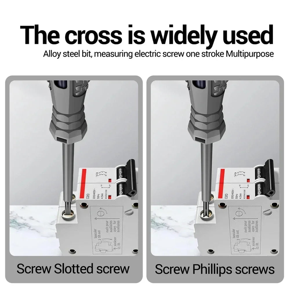 Test safely with this multifunctional electrician screwdriver!