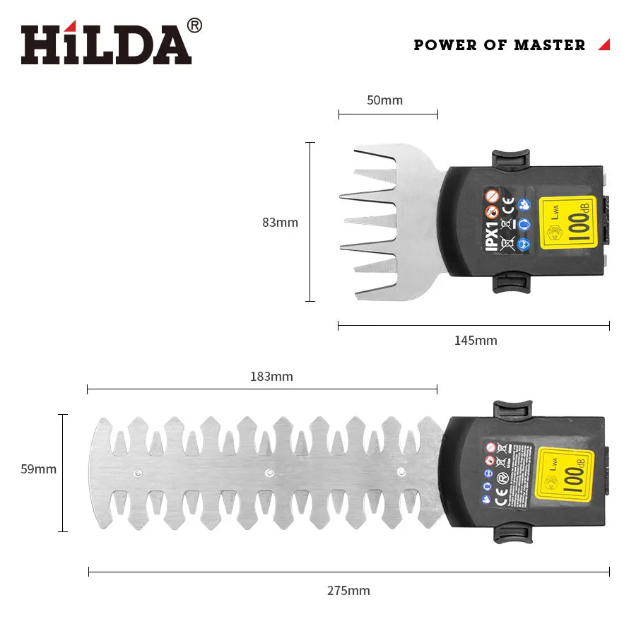 HILDA 2-in-1 Cordless Hedge & Grass Trimmer