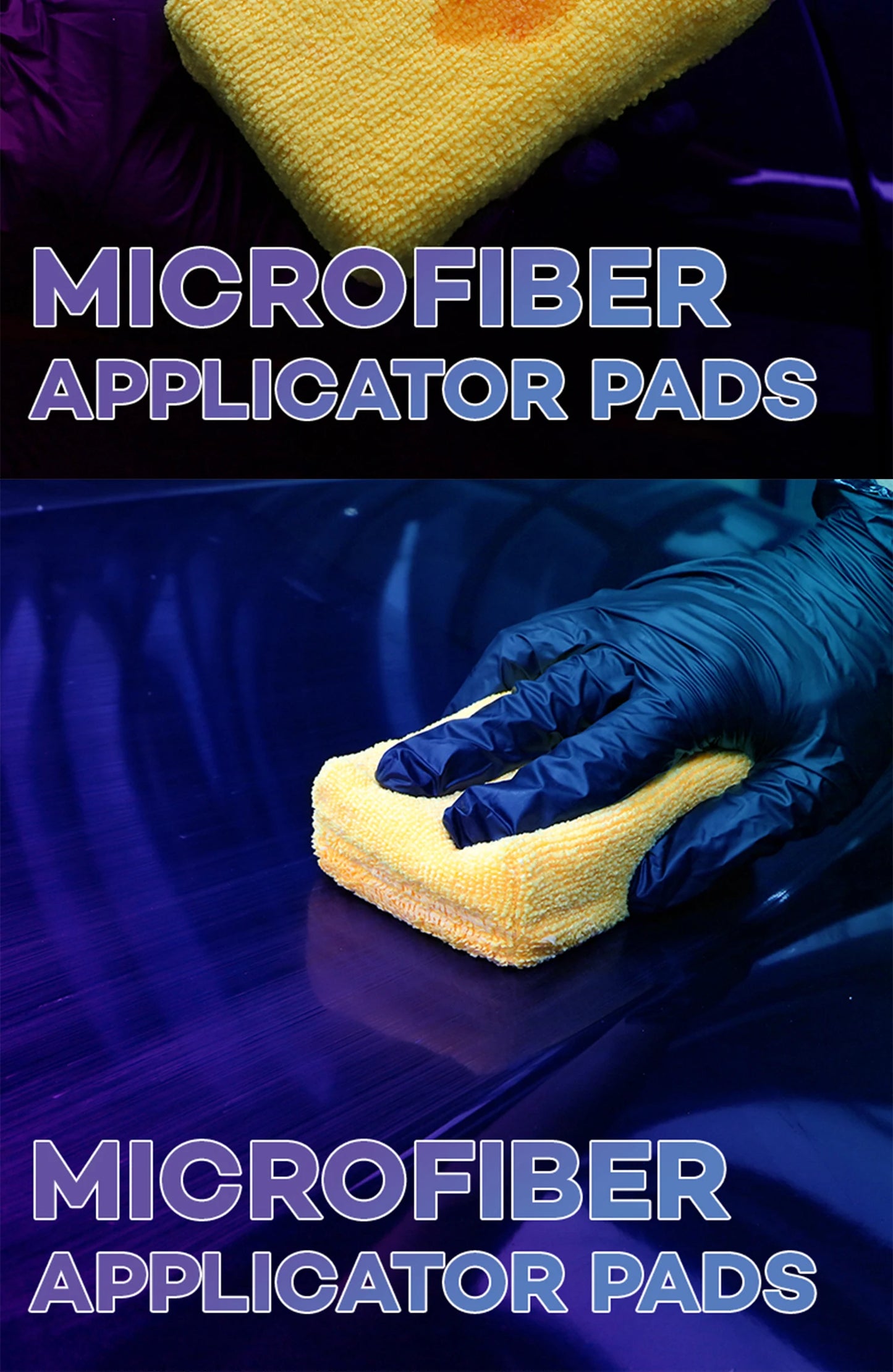 Premium Microfiber Applicator Pads for Car Wash & Wax