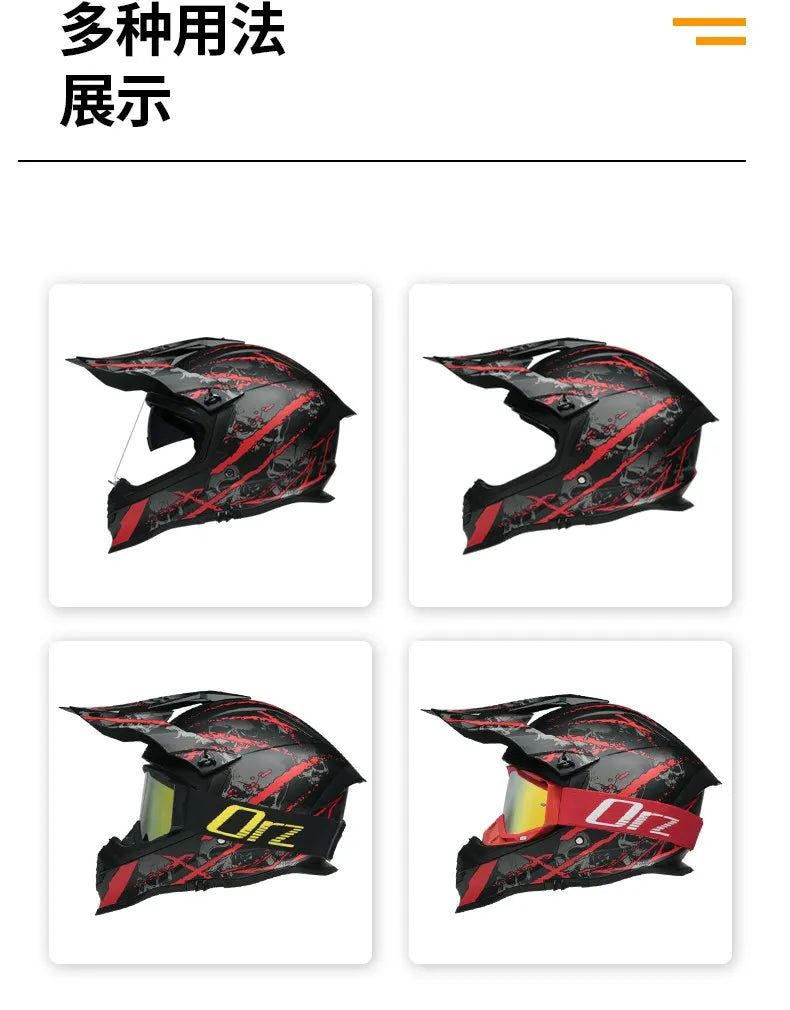 Motorcycle ATV Motocross Off-Road Racing Helmet