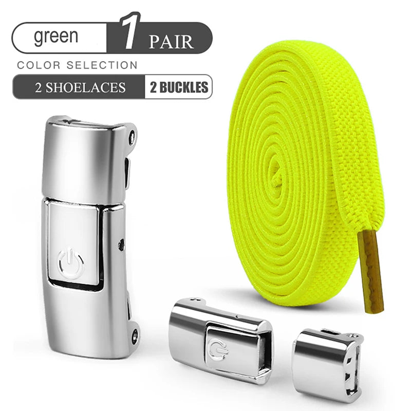 8mm No-Tie Elastic Shoelaces with Press Lock - Clickilix