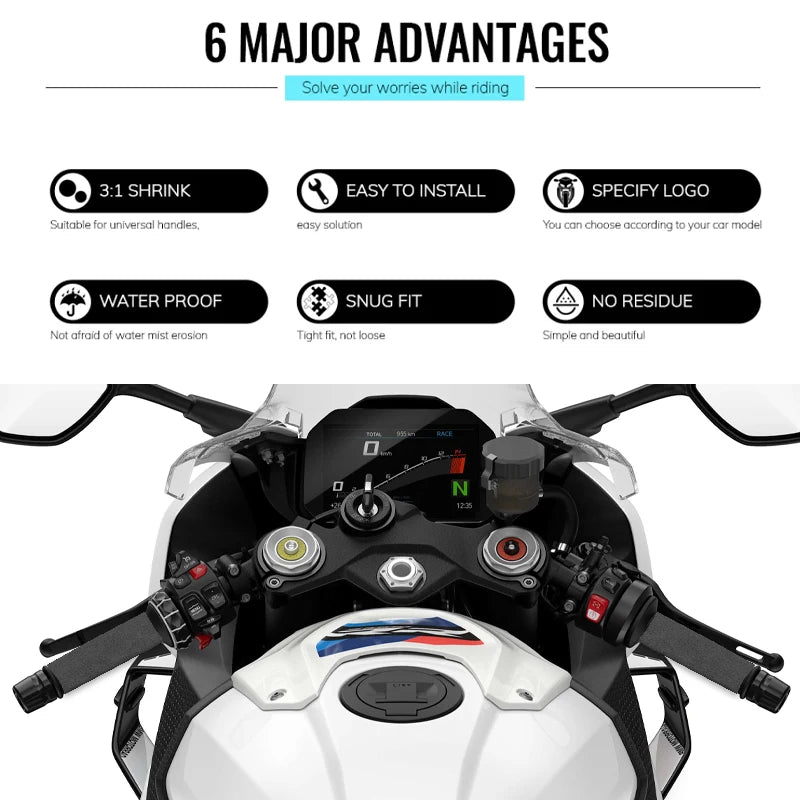 Heat Shrink Handlebar Grips for Suzuki V-Strom 650/1000/1050