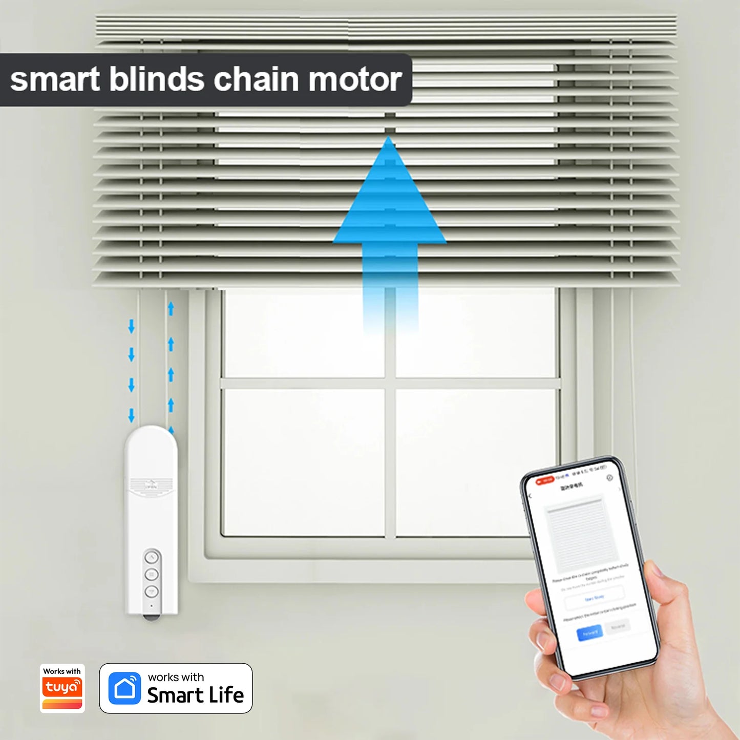 Smart Electric Chain Blinds Motor WiFi