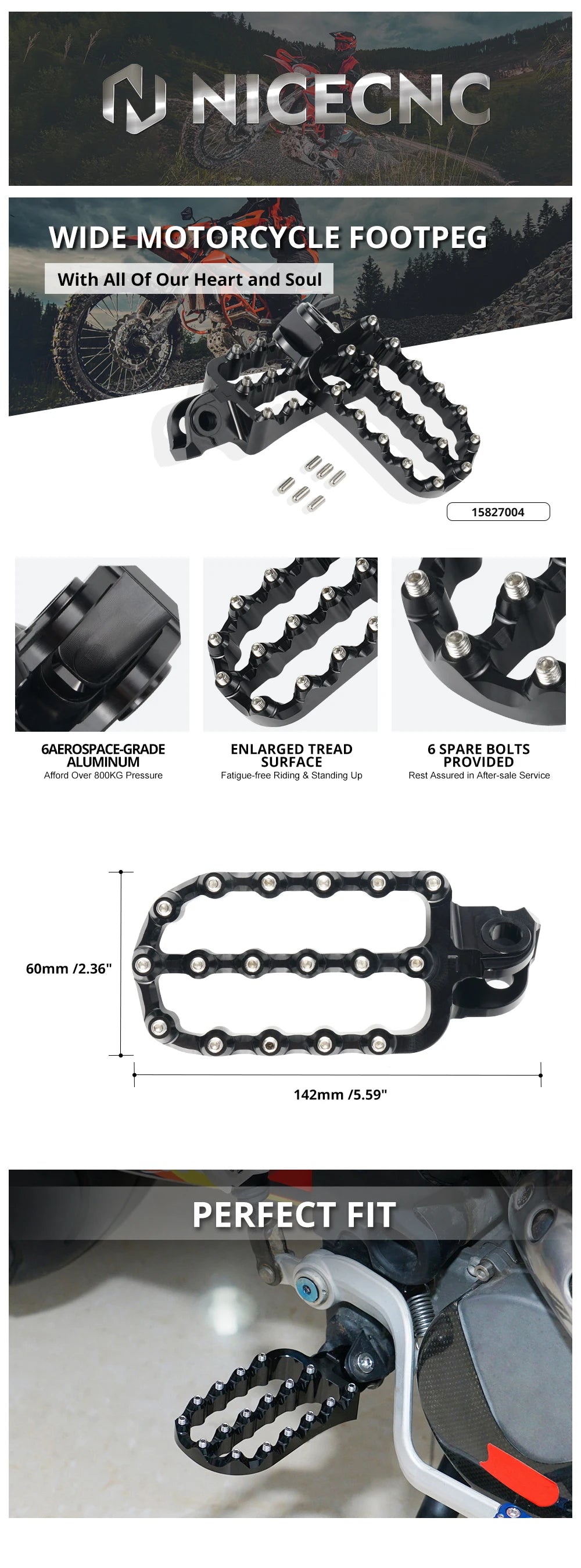 Heavy-Duty Footpegs for KTM 690–1290 Adventure Supermoto