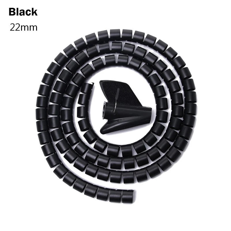 2M Spiral Cable Wire Protector Organizer Tube
