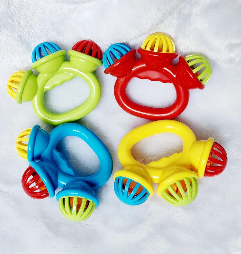 1-4PCS Baby Hand Rattle Ball Sensory Toys
