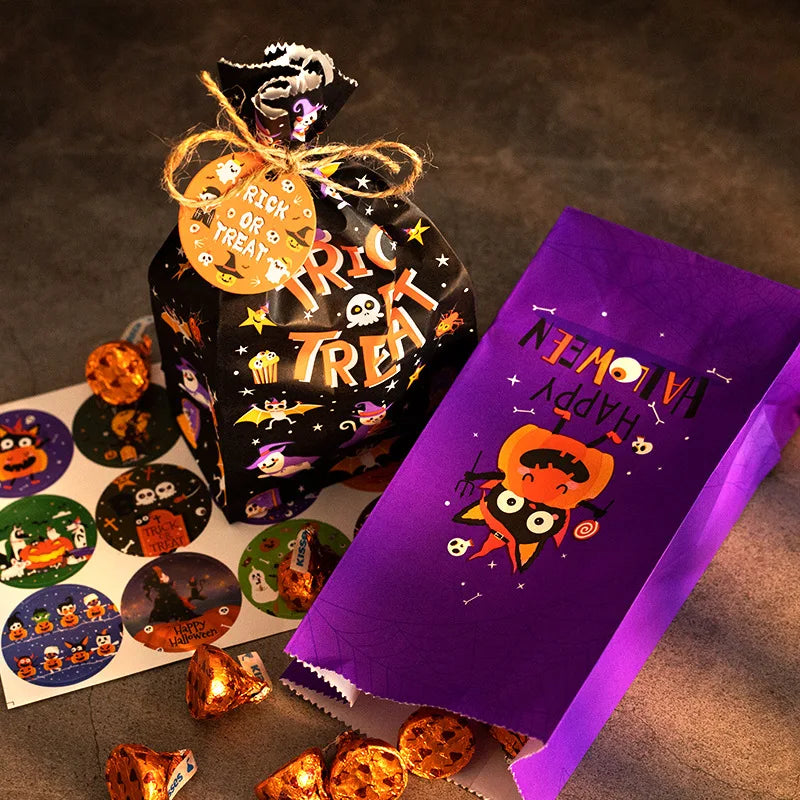 Happy Halloween Cartoon Paper Gift Bags