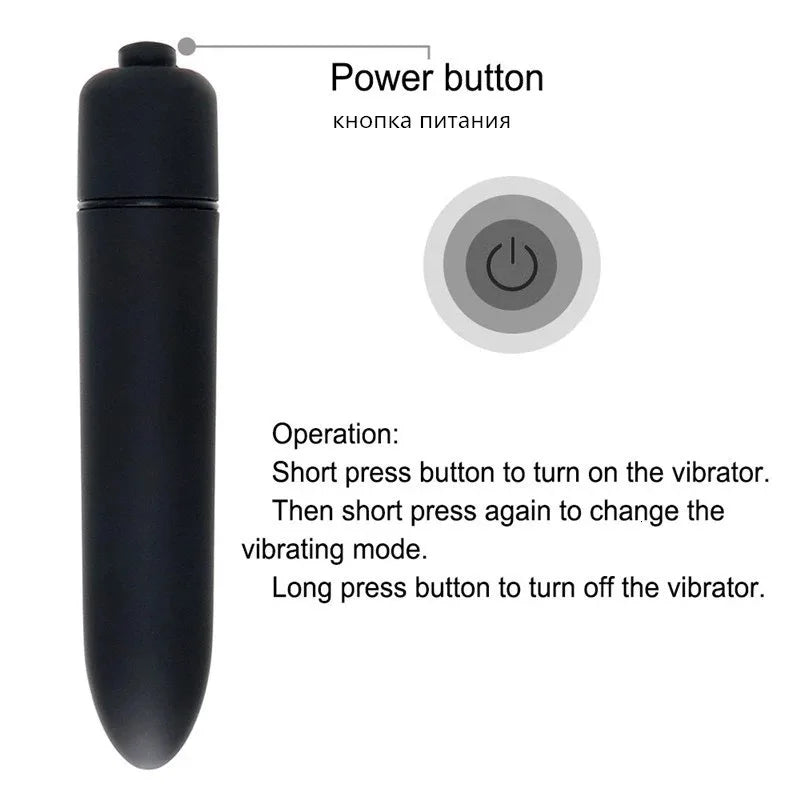 10-Speed Mini Bullet Vibrator – G-Spot Pleasure
