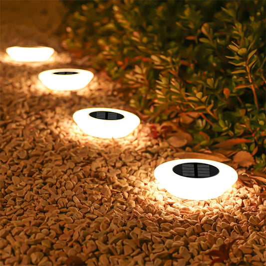1/4Pack Solar Ground Lights, Waterproof Outdoor