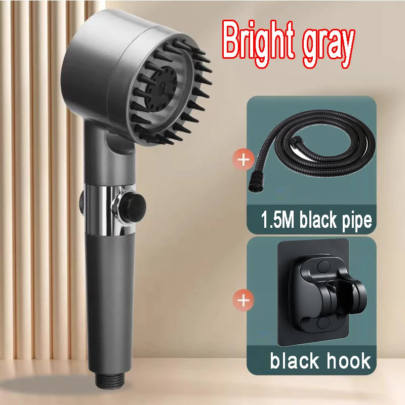 4 Modes Shower High Pressure Massage Shower Head With Filter Element