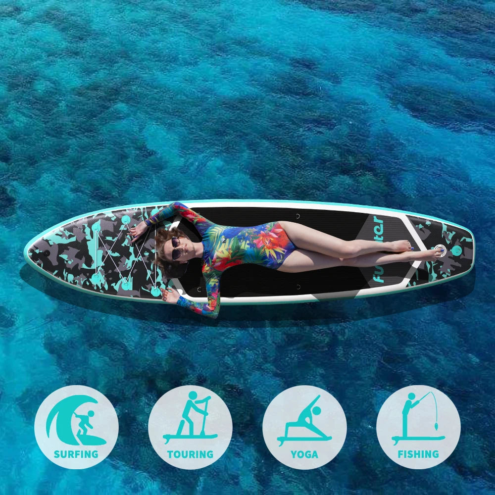 FunWater 11' Inflatable SUP Board with Full Accessories