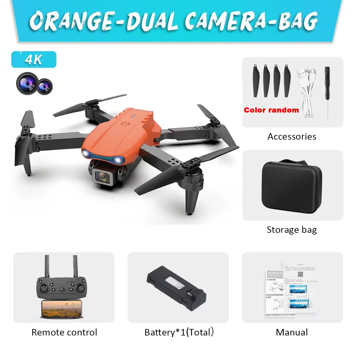 E99 K3 Pro Drone HD Professional 4k drone Dual Camera