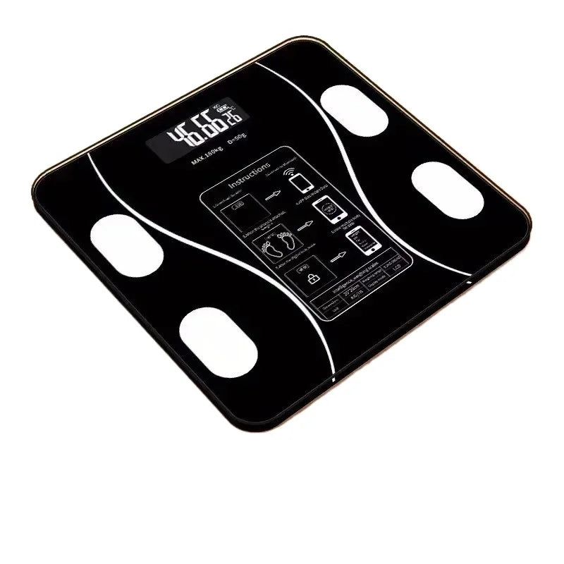 Smart Bathroom Scale with LED Display Glass