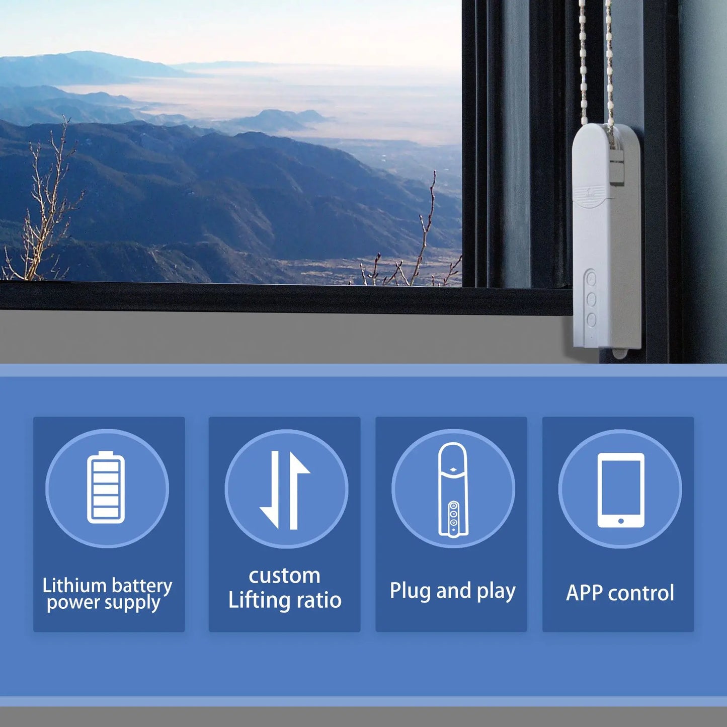 Smart Electric Chain Blinds Motor WiFi