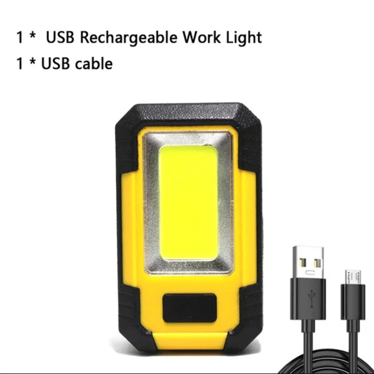 Rechargeable LED Flashlight & Work Light with Power Bank