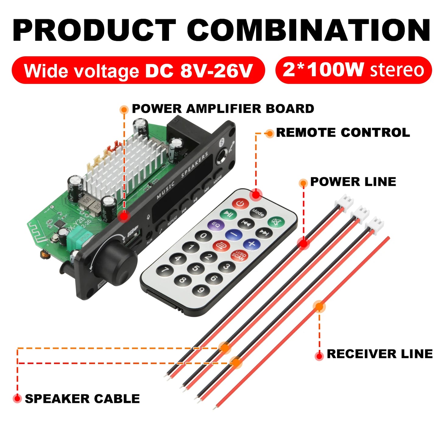 Boost your sound system with wireless amplifier power!