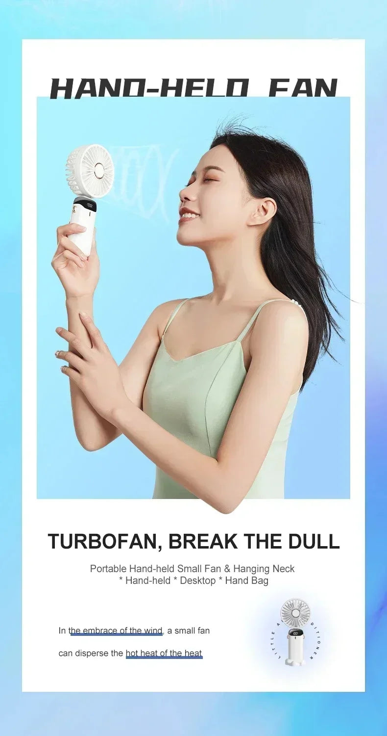 Rechargeable Neck Fan Mini Air Cooler
