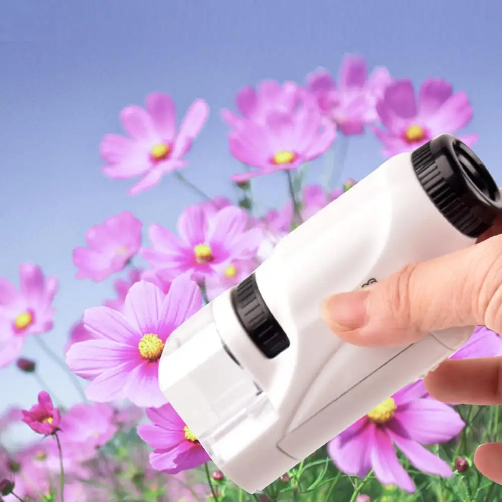 Mini Pocket Microscope 60–120X With LED Light