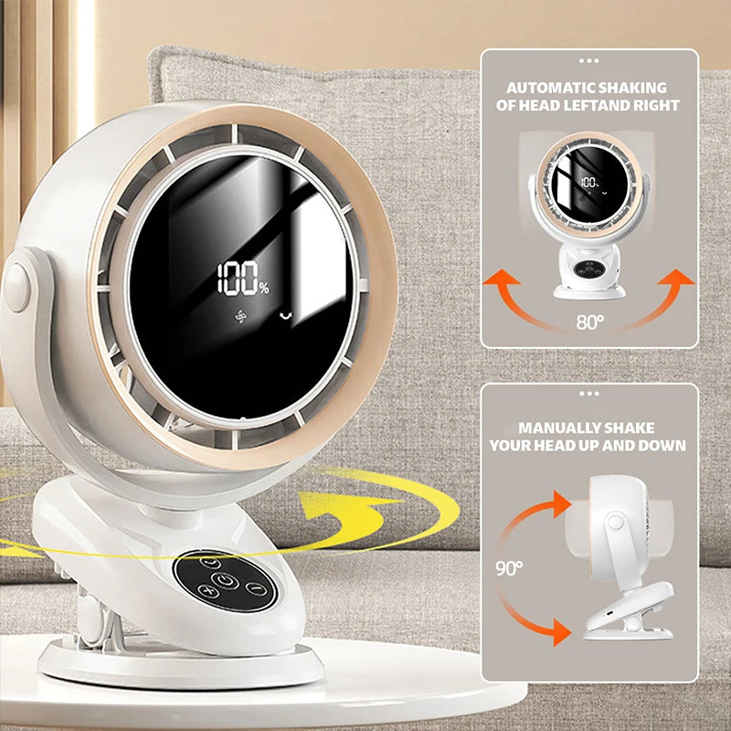 5-Speed Ultra-Quiet Car & Camping Fan