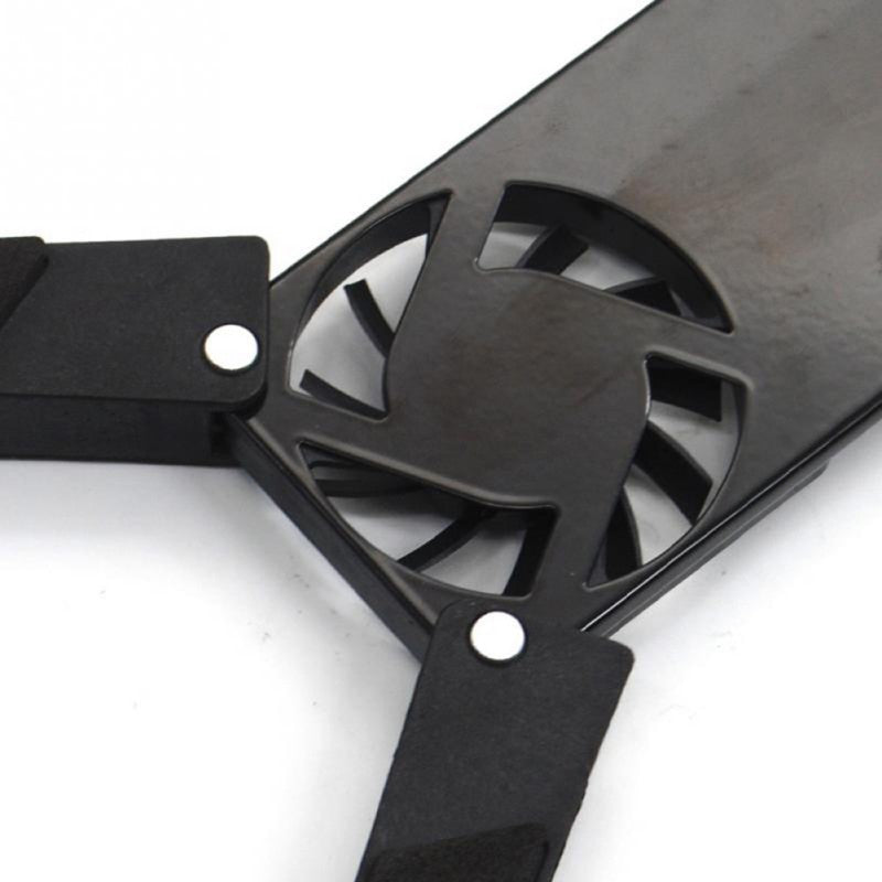 USB Laptop Cooling Pad – Dual-Fan Stand for 7–15”