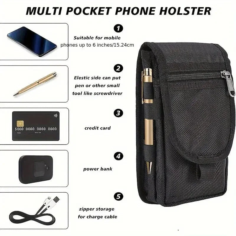 Carry your phone smartly with this casual waist bag!