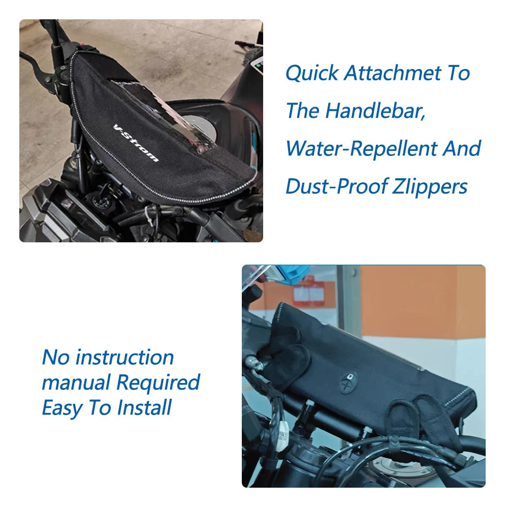 Waterproof GPS Handlebar Bag for V-STROM