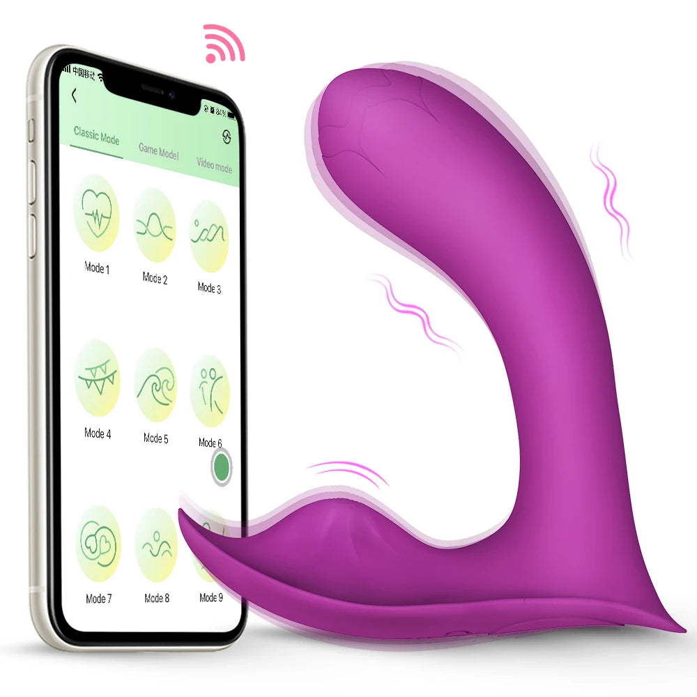 Bluetooth Wearable Vibrator with G-Spot & Clitoral Stimulation
