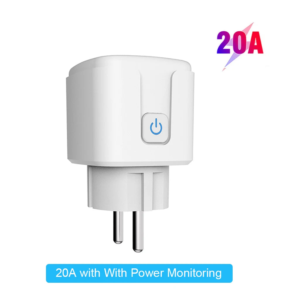 Smart Socket EU16A/20A Wifi Smart Plug With Power Monitoring Smart Life APP