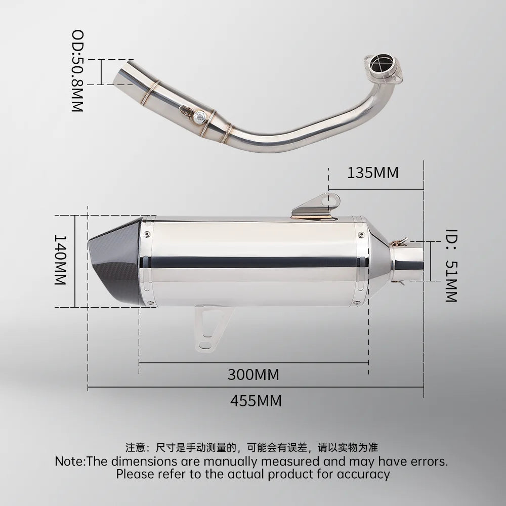 Slip-On Exhaust Muffler for XMAX 250/300