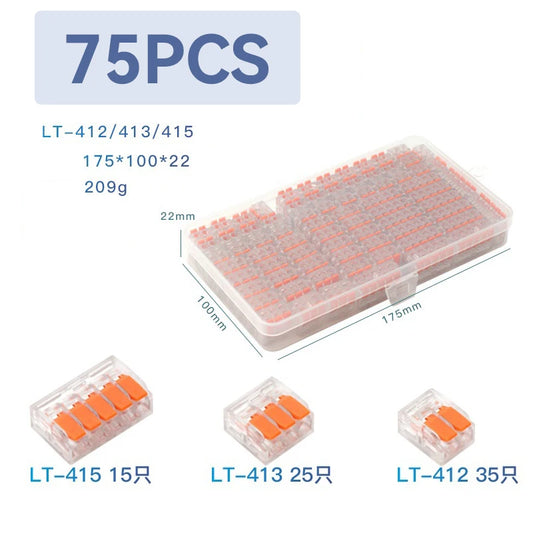 10-75 Pcs Orange Universal Type Quick Plug-in Terminals