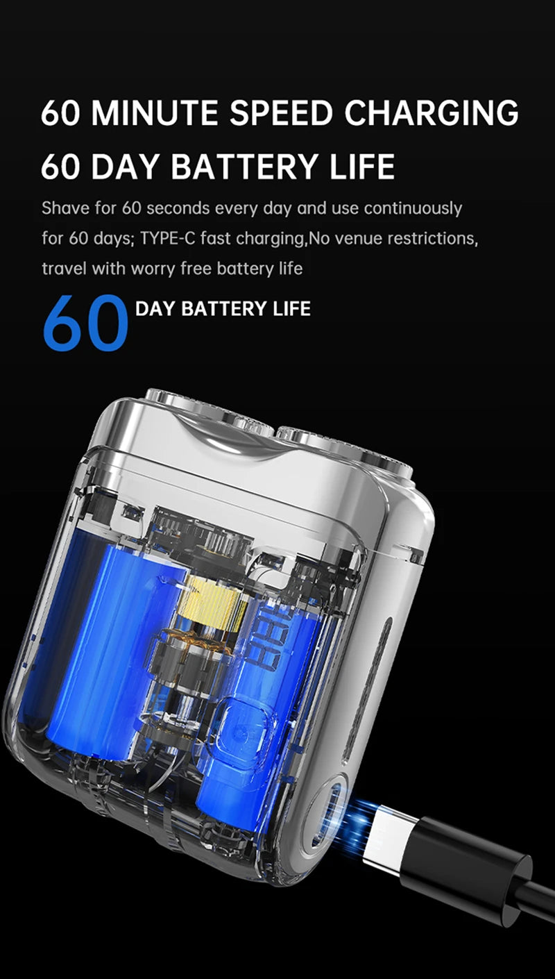 Electric Smart Shaver with Digital Display
