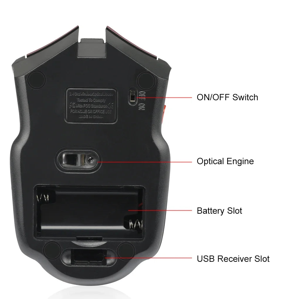 2.4G Wireless Gaming Mouse 1600DPI