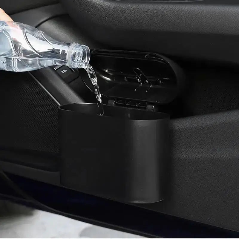 Portable Car Trash Can with Lid & Seal