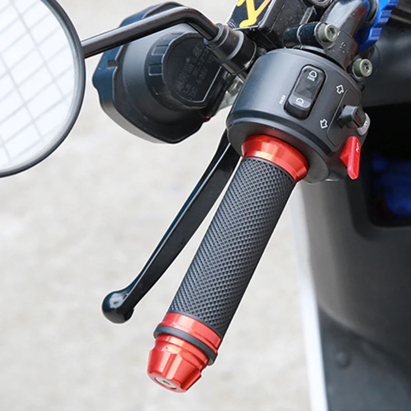 Universal Rubber Motorcycle Grips Throttle Handlebar