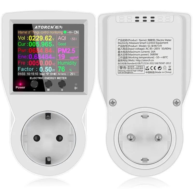 Tuya WiFi Smart Socket with Energy Meter