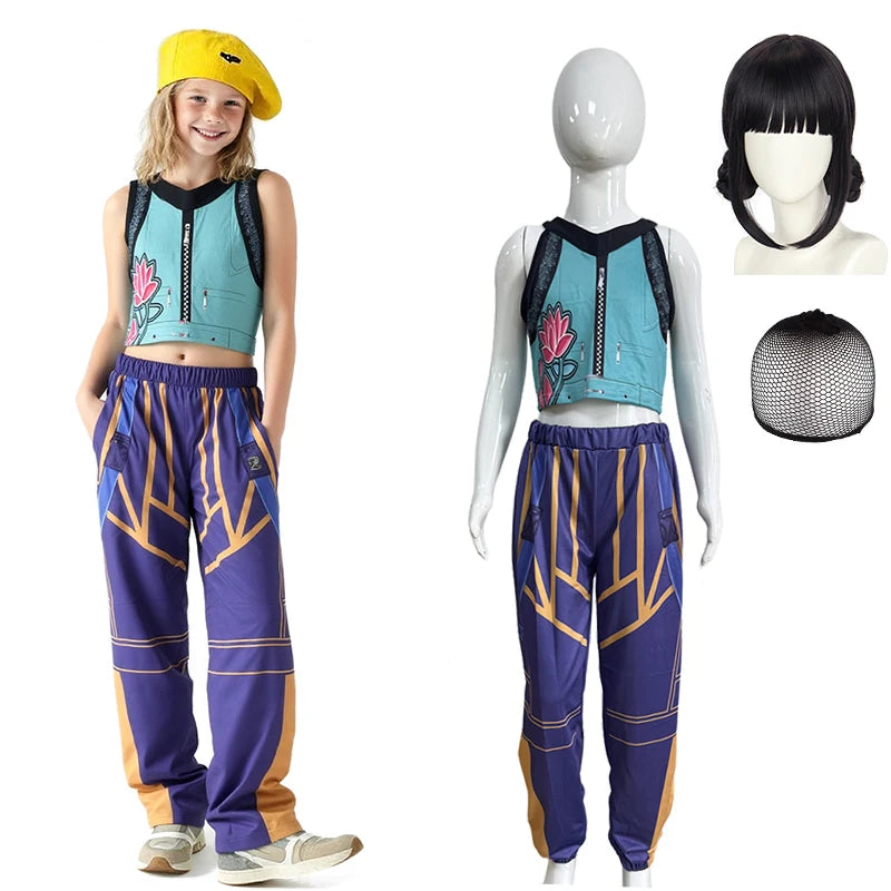 KPop Demon Hunters Cosplay Costume for Girls – Halloween Outfit