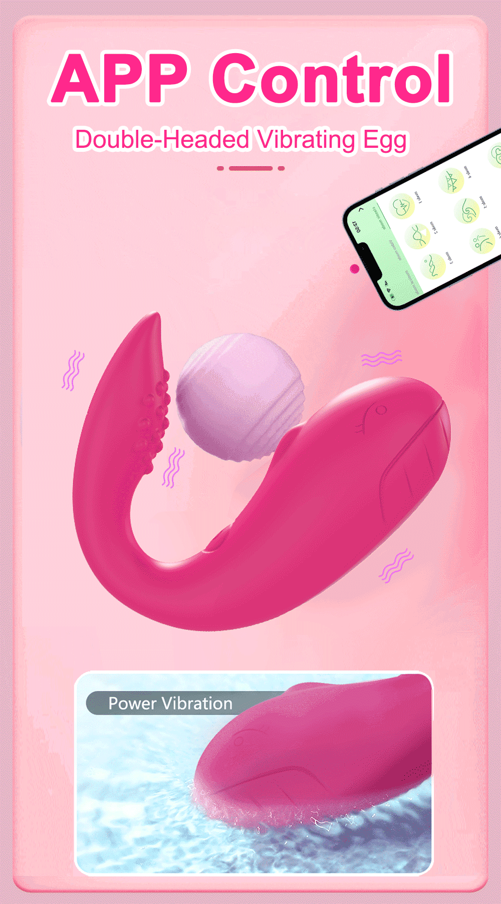 Bluetooth App-Controlled Vibrating Love Egg