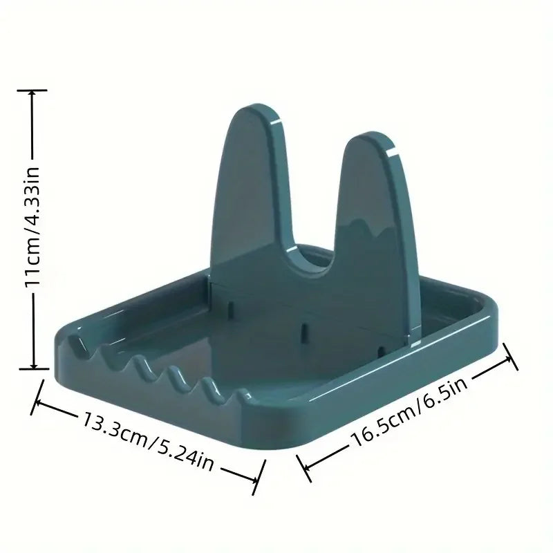 Foldable Pot Lid & Spoon Holder Kitchen Organizer Rack Stand