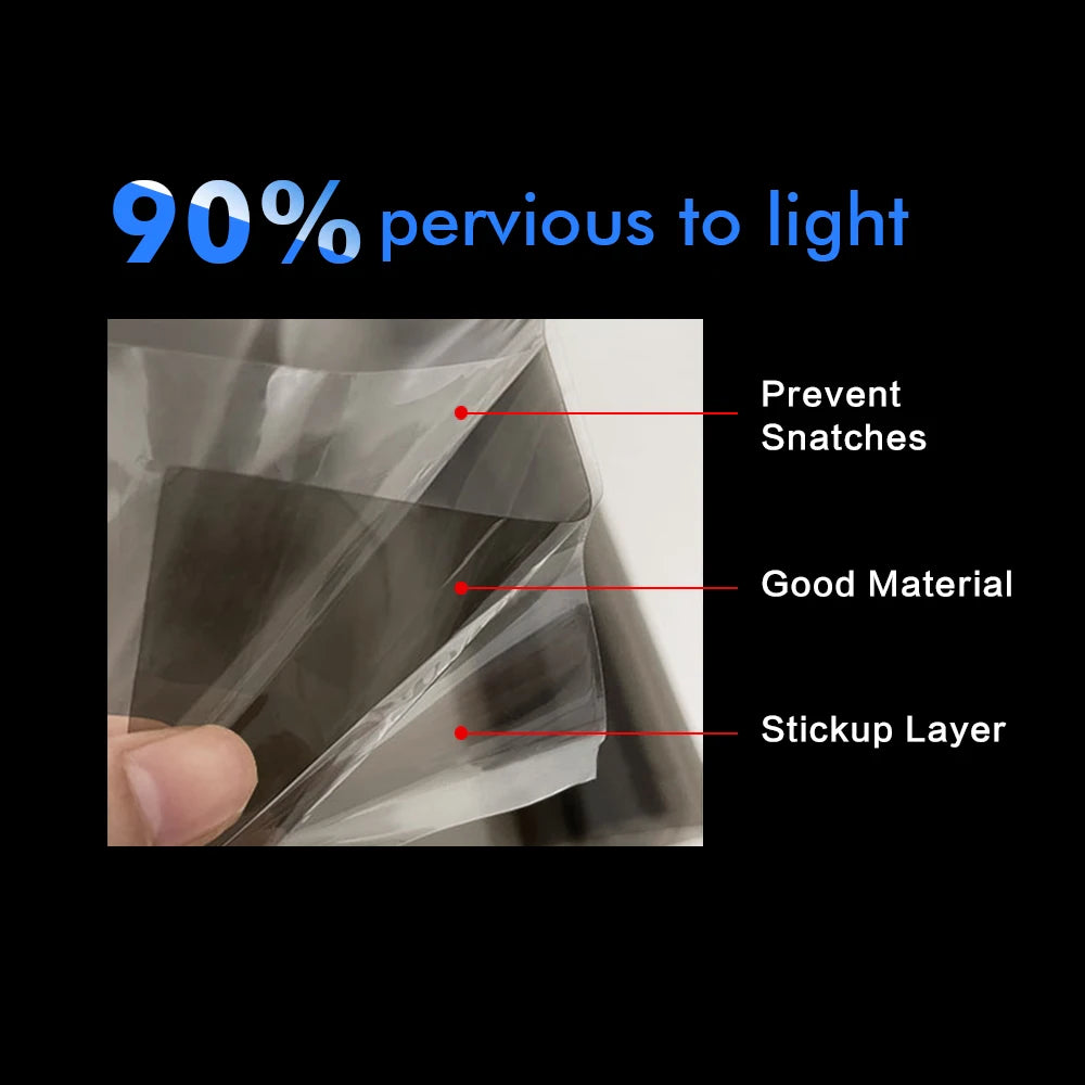 Smoke Black Car Light Tint Film – 30×50cm Vinyl Wrap