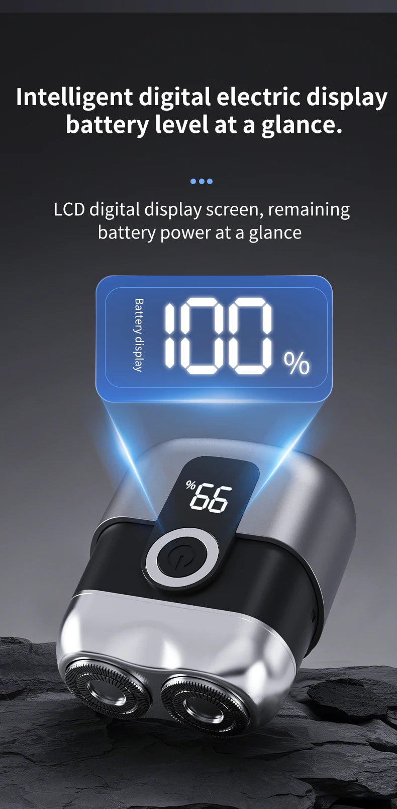 Electric Smart Rechargeable Dual Blade Shaver