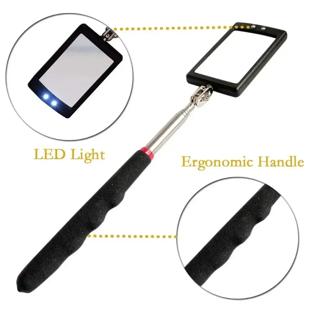 LED Telescoping Inspection Mirror – See What Others Can’t!