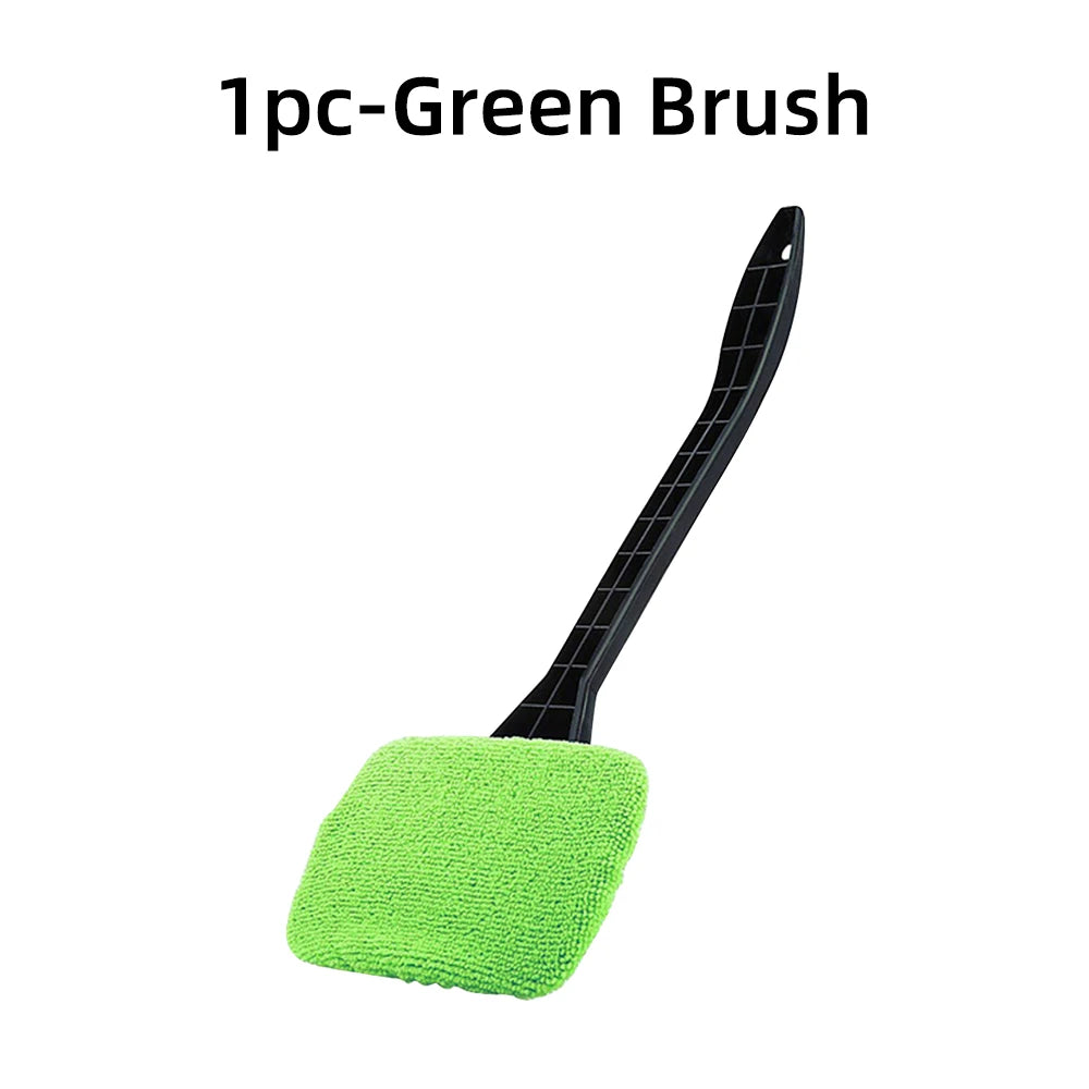 Car Window Cleaner Brush Kit with Microfiber