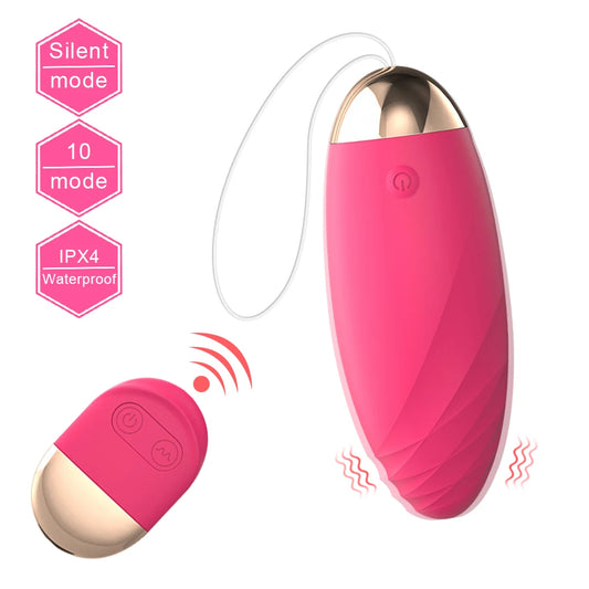 Wireless Remote Bullet Vibrator with 10 Modes