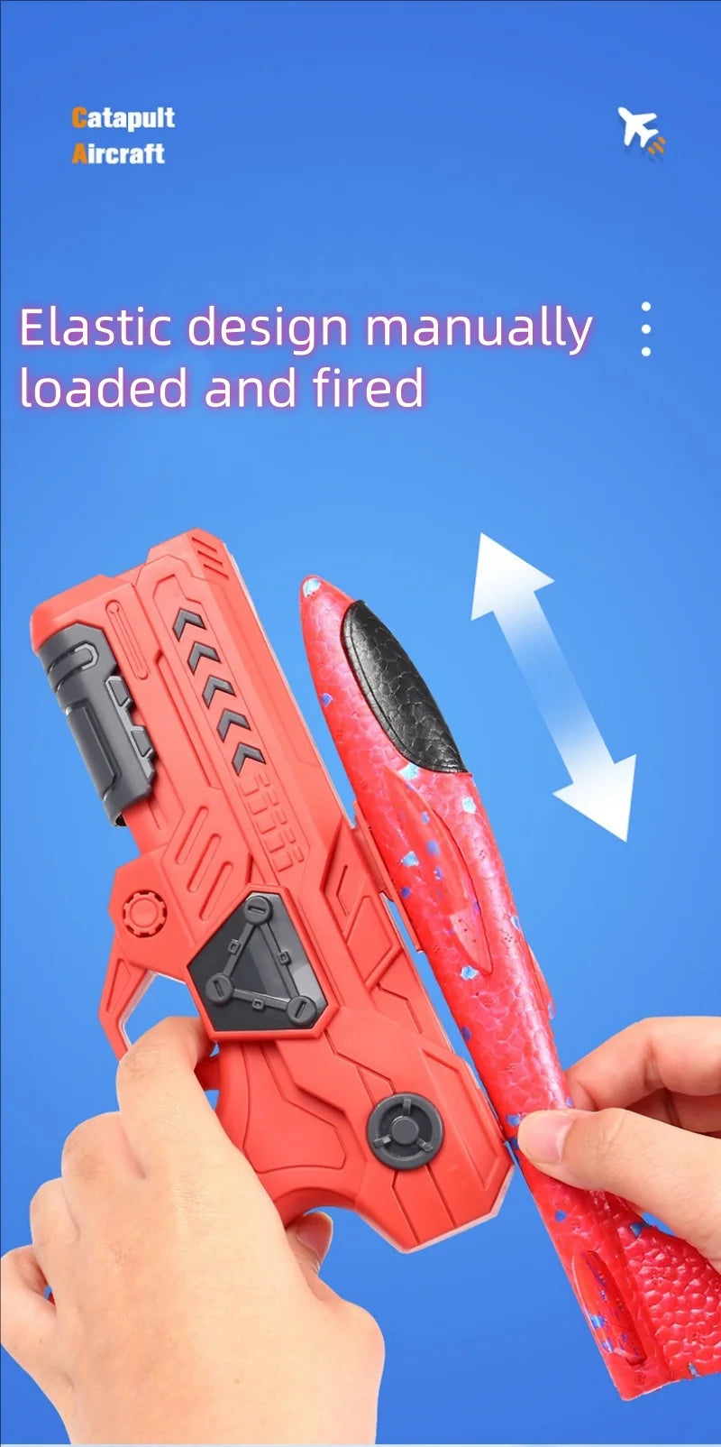 Glowing Foam Glider Launcher – Shoot, Soar & Shine Outdoors!