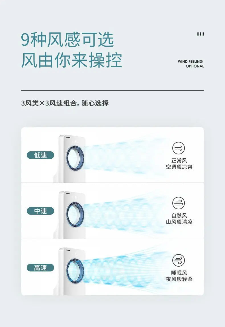Leafless Cooling Fan with Ice & Water System