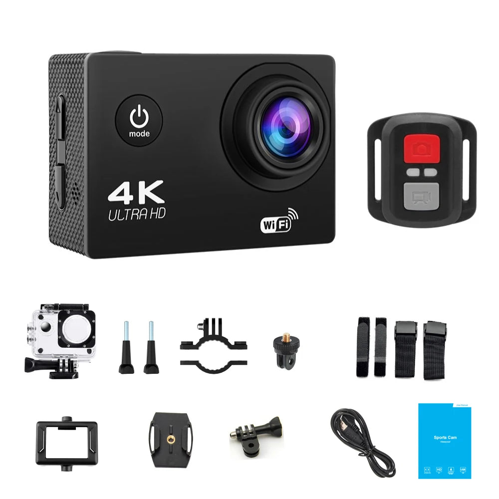 Record every thrill with this Ultra HD 4K action camera!