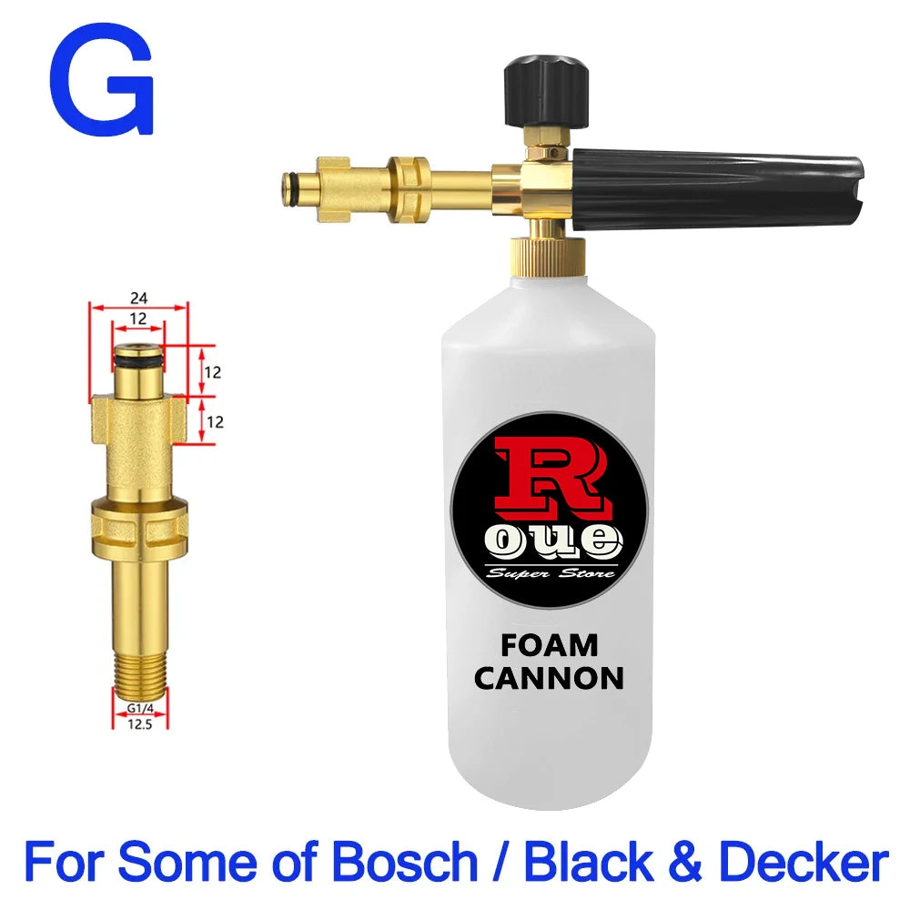 1L Adjustable Snow Foam Lance – Thick Foam, Deep Clean!