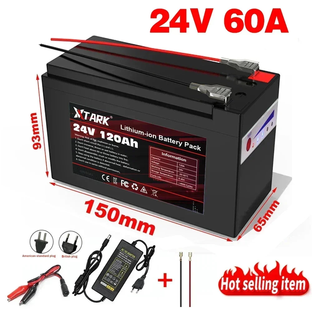 24V 120Ah Lithium Battery for Solar & EV