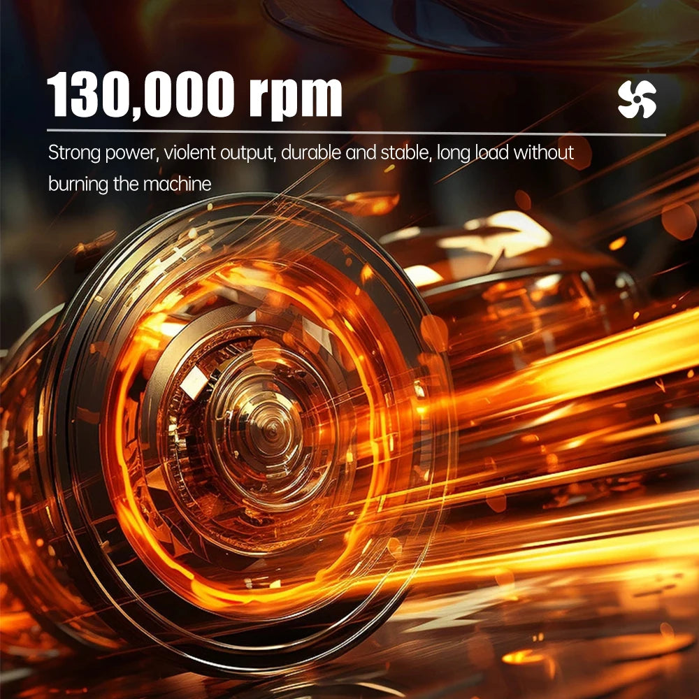 Blast away dust with this 140,000RPM turbo air blower!
