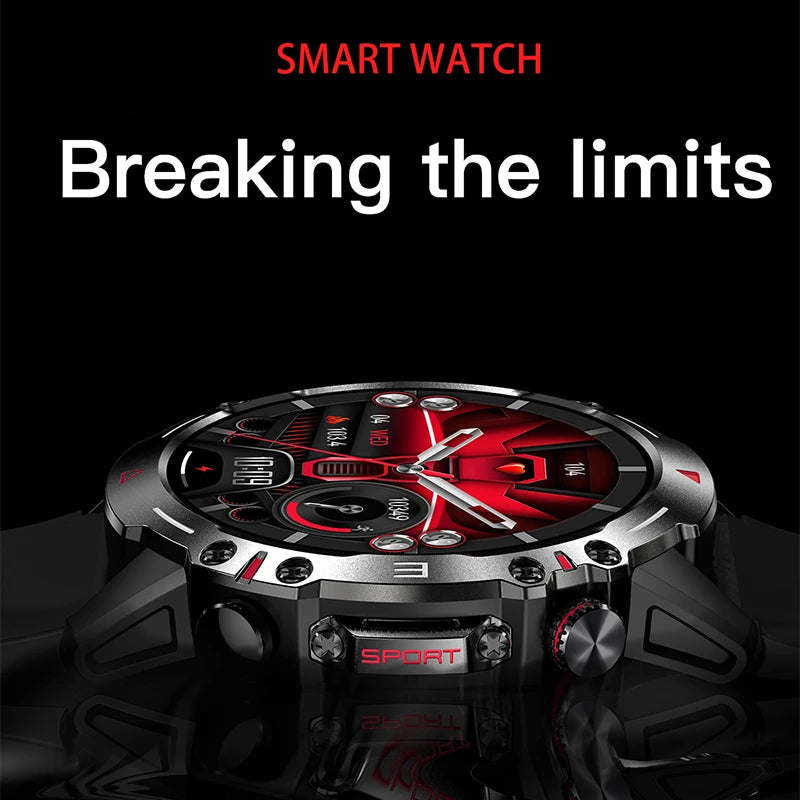 Smart Watch 1.43” Full Touch Waterproof Fitness Watch
